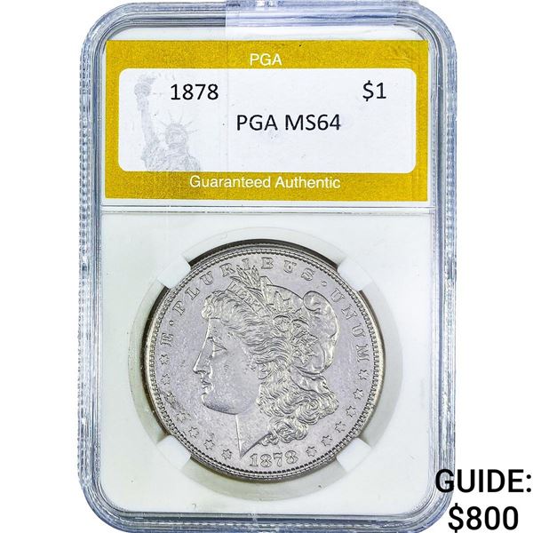 1878 Morgan Silver Dollar PGA MS64