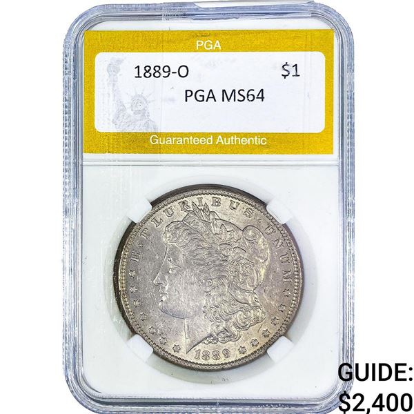 1889-O Morgan Silver Dollar PGA MS64