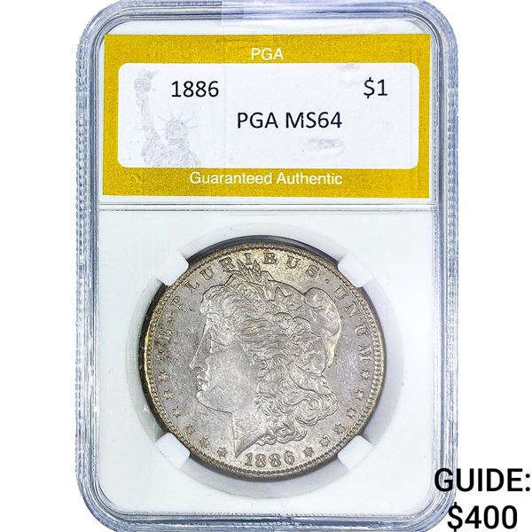 1886 Morgan Silver Dollar PGA MS64