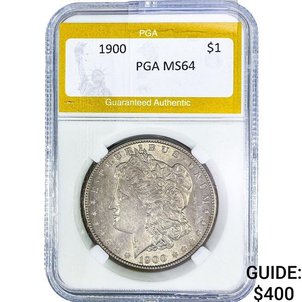 1900 Morgan Silver Dollar PGA MS64