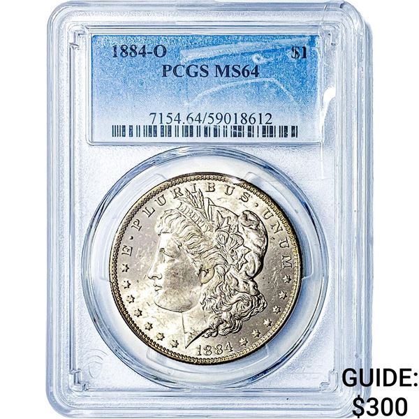 1884-O Morgan Silver Dollar PCGS MS64
