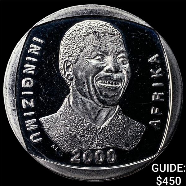 2000 South Africa 5 Rand Proof-Nelson Mandela