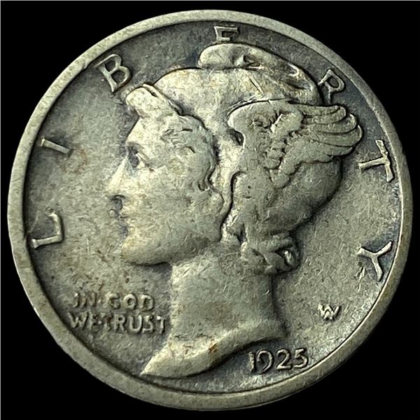 1925-D Silver Mercury Dime NEARLY  UNCIRCULATED