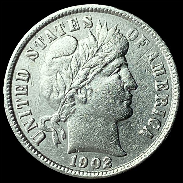 1902 Silver Barber Dime HIGH GRADE