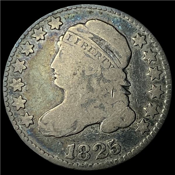 1825 Silver Capped Bust Dime LIGHTLY CIRCULATED