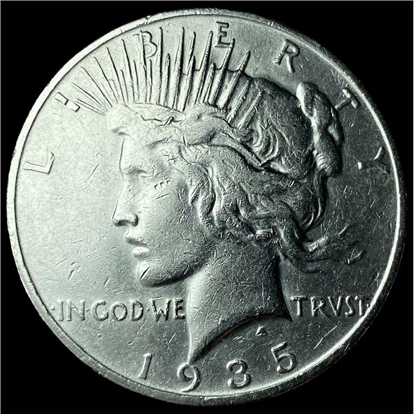 1935-S Silver Peace Dollar CLOSELY  UNCIRCULATED
