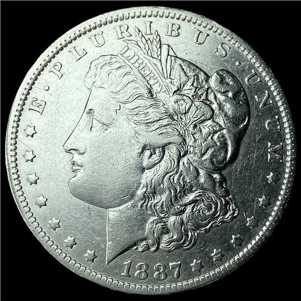 1887/6-O Silver Morgan Dollar CHOICE AU