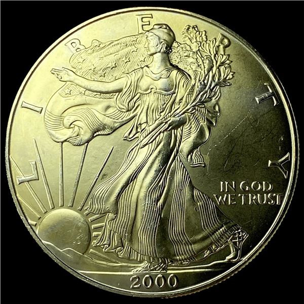 2000 1 oz Silver American Eagle $1 GEM BU