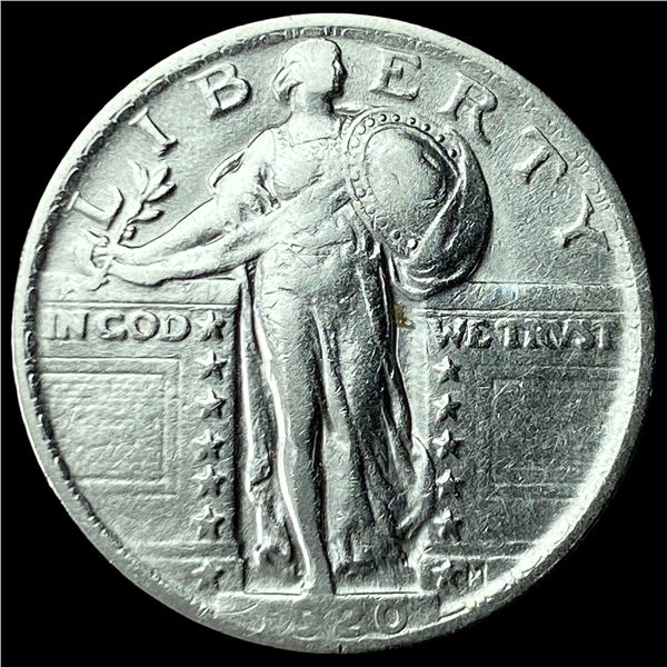 1920 Silver Standing Liberty Quarter CHOICE AU