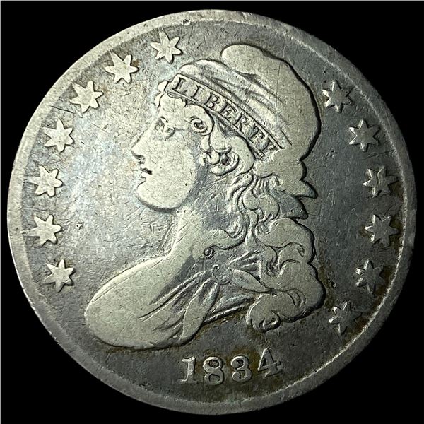 1834 Silver Capped Bust Half Dollar LIGHTLY CIRCULATED