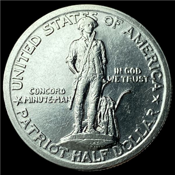 1925 Silver Lexington-Concord Half Dollar  CHOICE BU