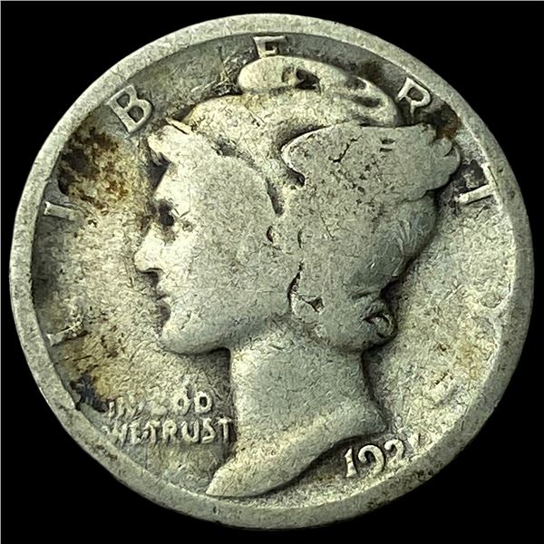 1921 Silver Mercury Dime LIGHTLY CIRCULATED