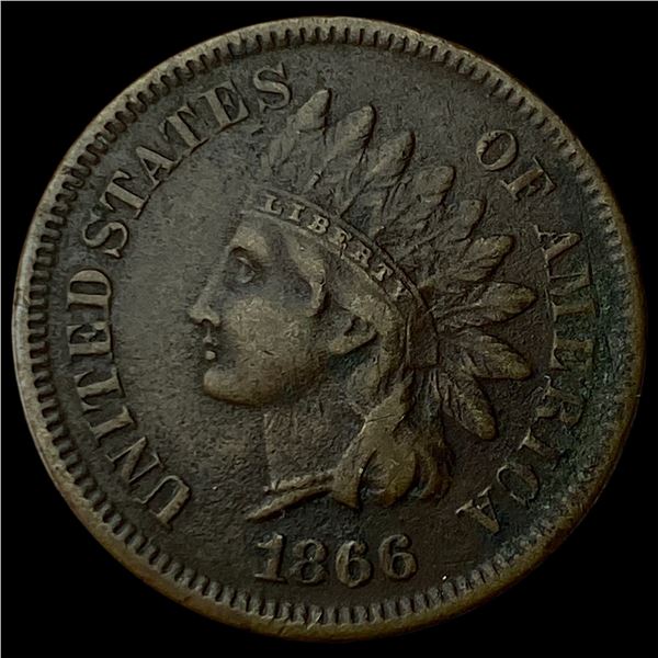 1866 Indian Head Cent CLOSELY UNCIRCULATED