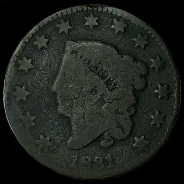 1831 Coronet Head Large Cent NICELY  CIRCULATED
