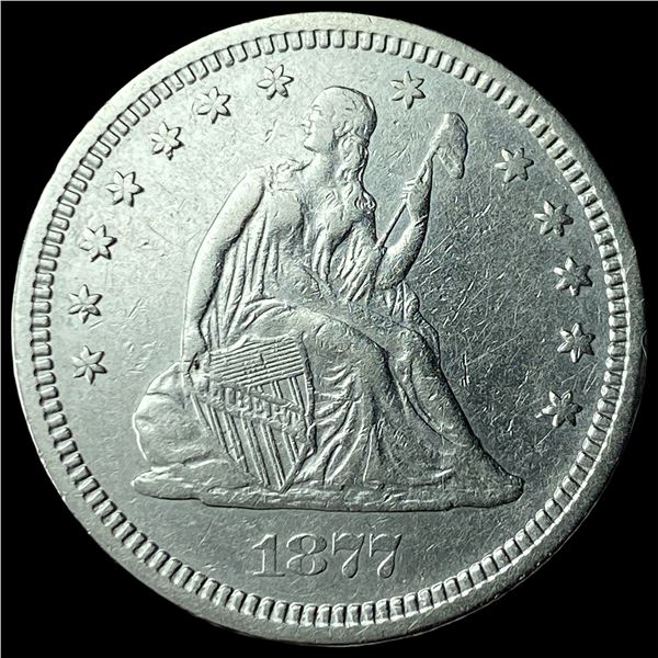 1877-S Silver Seated Liberty Quarter CLOSELY  UNCIRCULATED