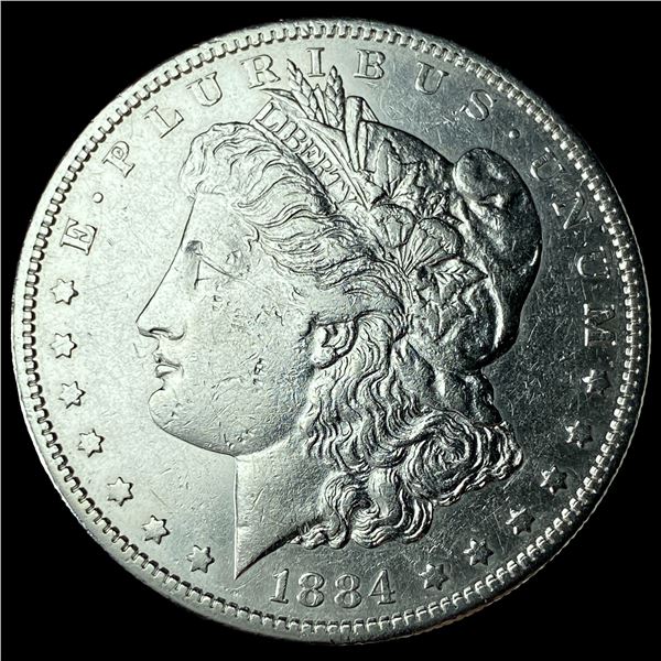 1884-S Silver Morgan Dollar CHOICE AU