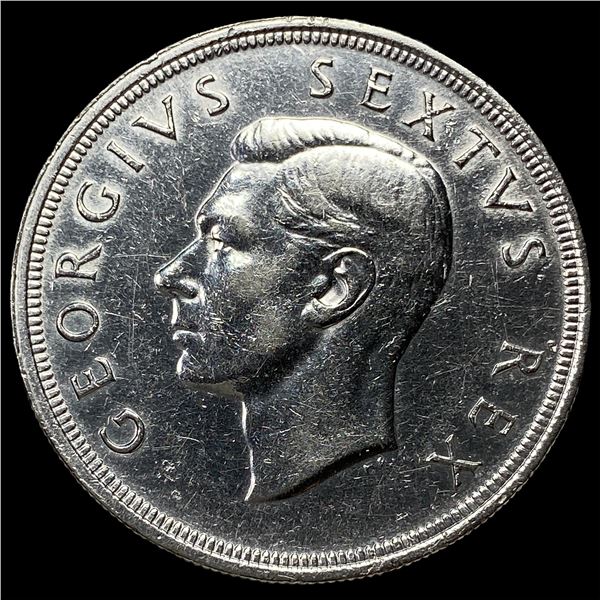 1948 South Africa Silver 5 Shillings CHOICE  BU