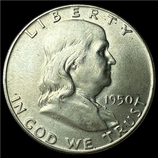 1950 Franklin Silver Half Dollar NEARLY  UNCIRCULATED