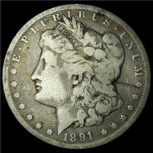 1891-CC Silver Morgan Dollar LIGHTLY  CIRCULATED