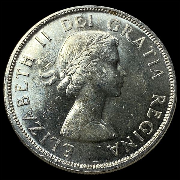 1958 Canada Silver Dollar British Columbia  CHOICE BU