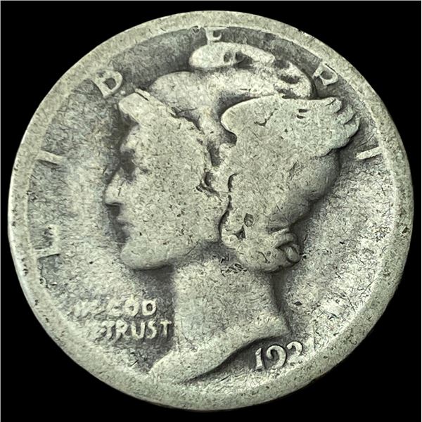 1921 Silver Mercury Dime LIGHTLY CIRCULATED