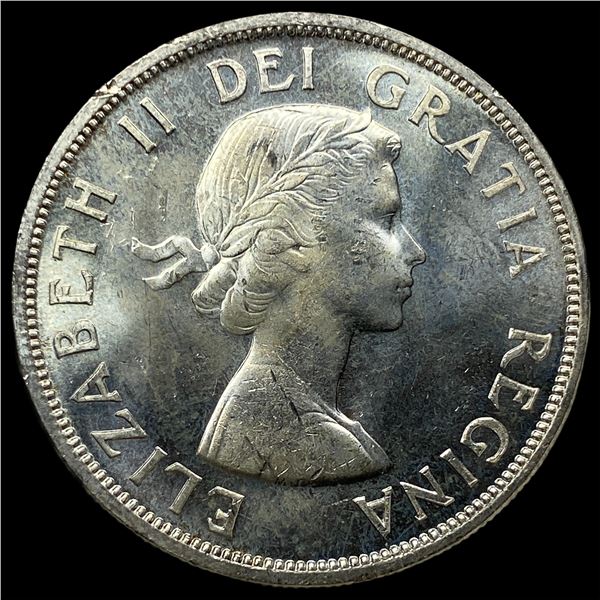1958 Canada Silver Dollar British Columbia  CHOICE BU