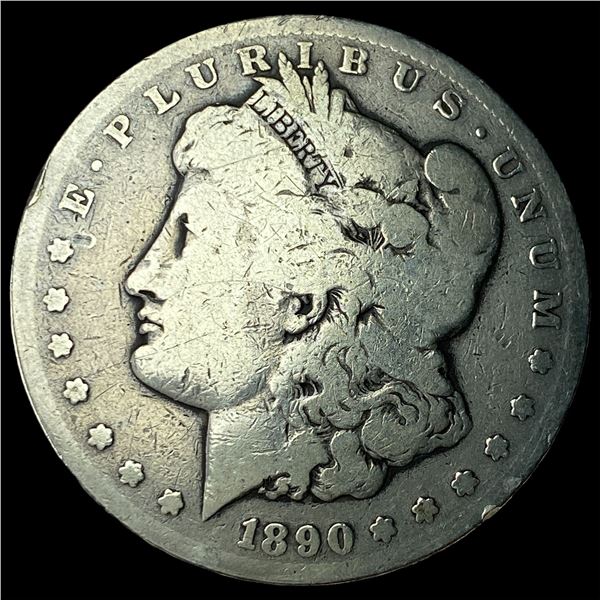 1890-CC Silver Morgan Dollar LIGHTLY  CIRCULATED
