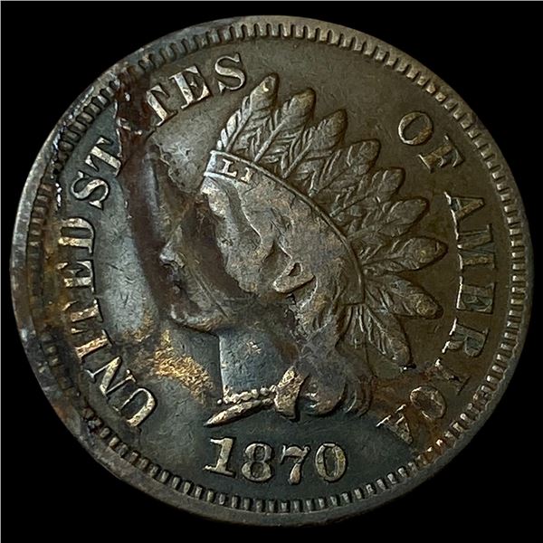 1870 Indian Head Cent LIGHTLY CIRCULATED