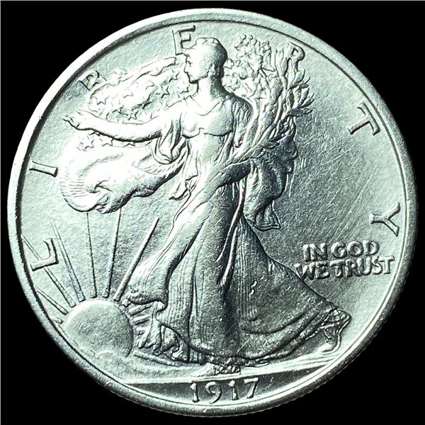1917 Walking Liberty Half Dollar CHOICE AU