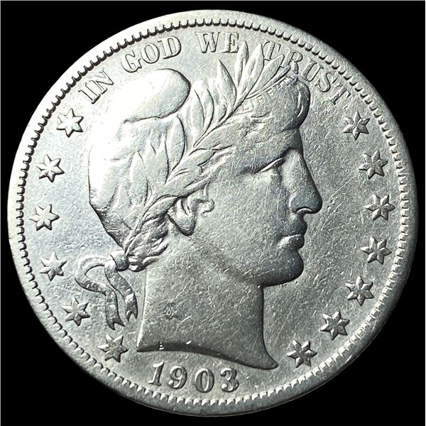 1903-S Silver Barber Half Dollar CLOSELY  UNCIRCULATED
