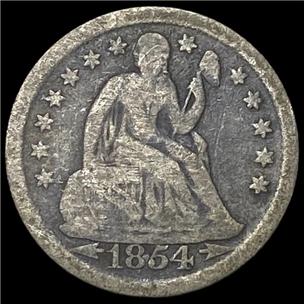 1854-O Silver Seated Liberty Dime NICELY  CIRCULATED