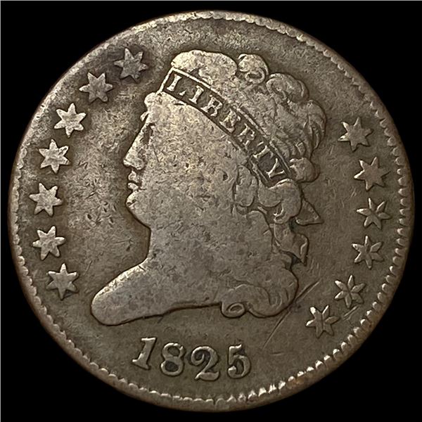 1825 Classic Head Half Cent LIGHTLY  CIRCULATED