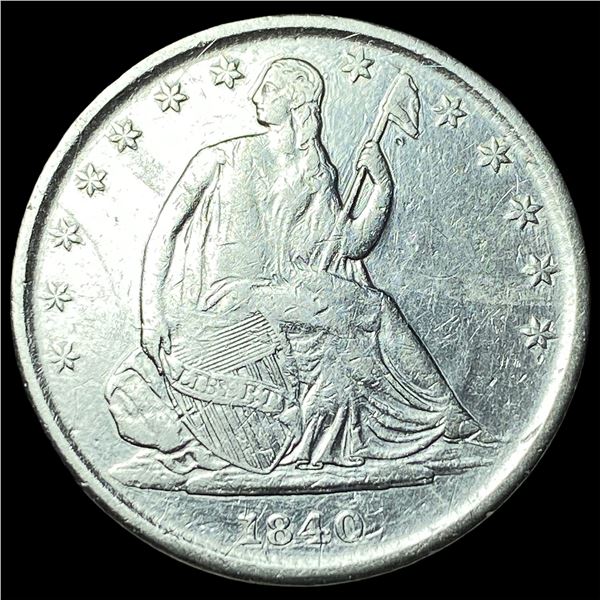 1840-O Silver Seated Liberty Half Dollar  CLOSELY UNCIRCULATED