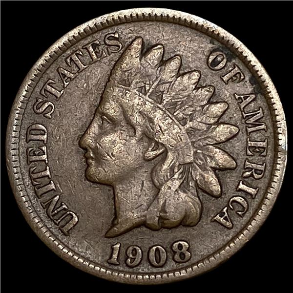 1908-S Indian Head Cent LIGHTLY CIRCULATED