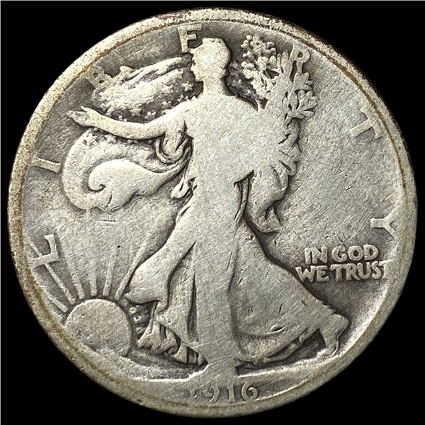 1916 Walking Liberty Half Dollar NICELY CIRCULATED
