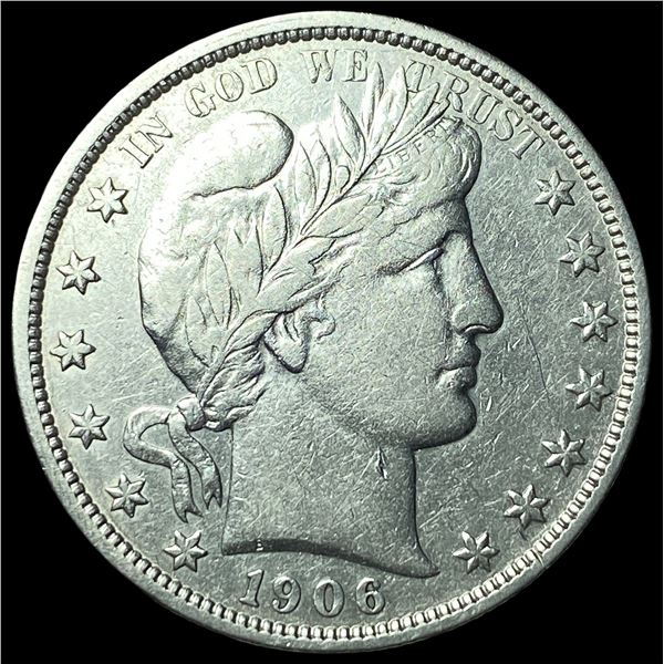 1906-O Silver Barber Half Dollar CLOSELY  UNCIRCULATED