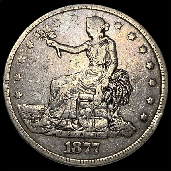 1877 Silver Trade Dollar LIGHTLY CIRCULATED