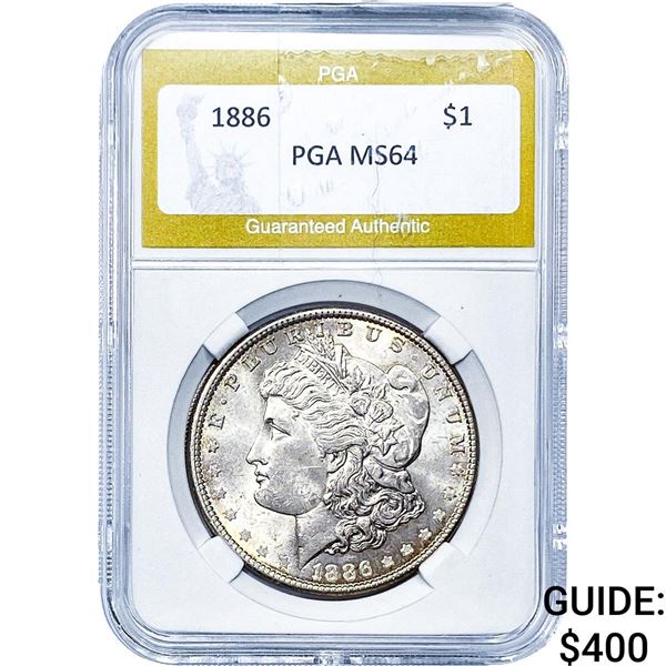 1886 Morgan Silver Dollar PGA MS64