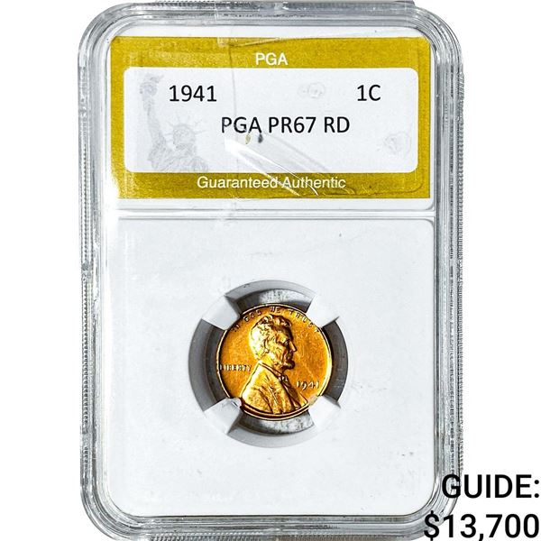 1941 Wheat Cent PGA PR67 RD