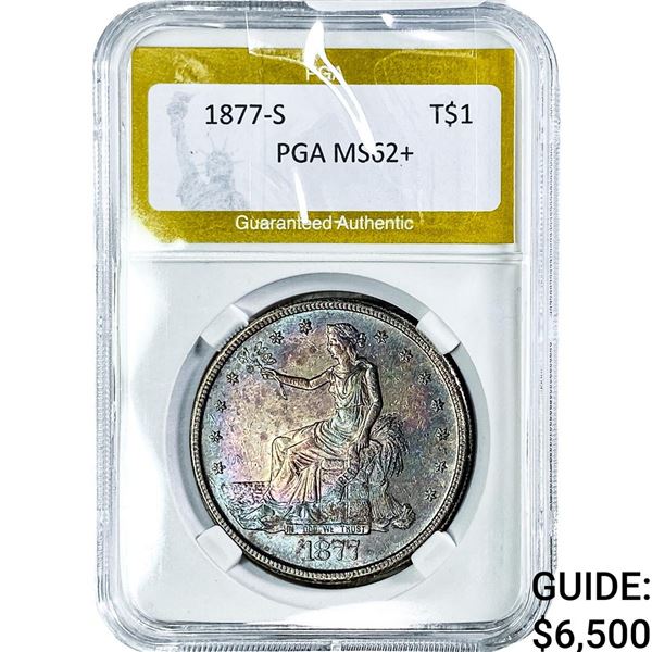 1877-S Silver Trade Dollar PGA MS62+