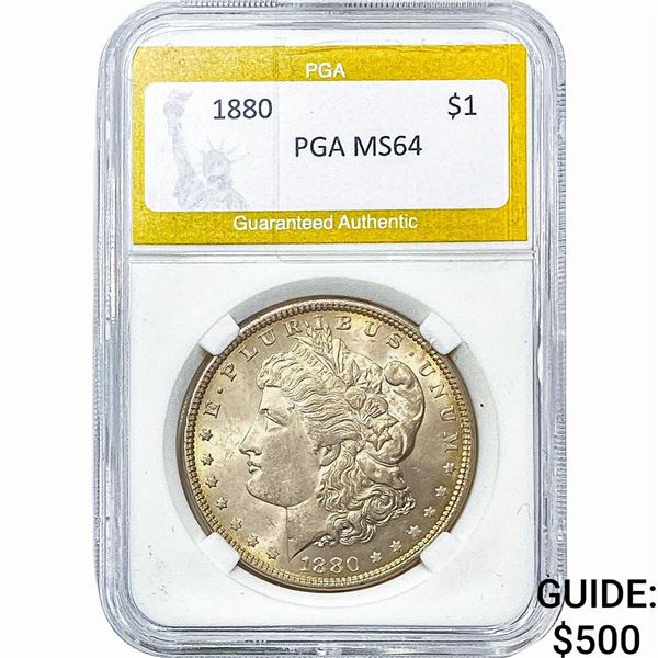 1880 Morgan Silver Dollar PGA MS64