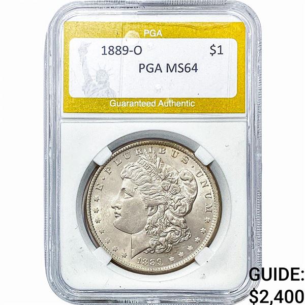 1889-O Morgan Silver Dollar PGA MS64