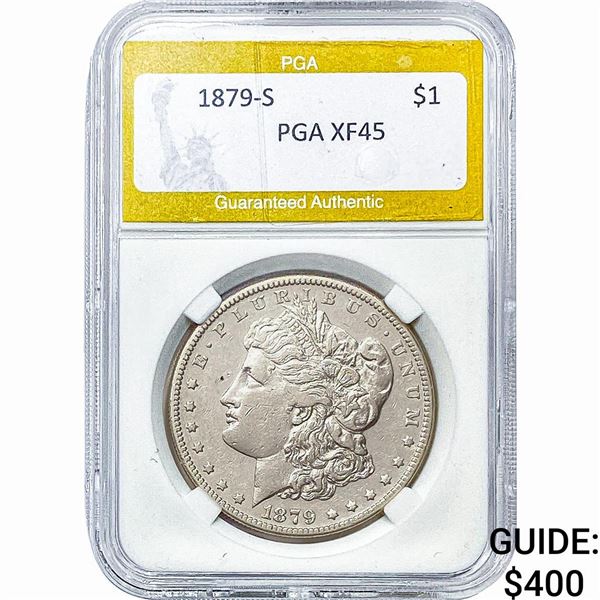 1879-S Morgan Silver Dollar PGA XF45