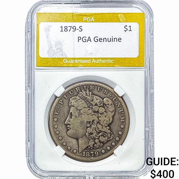 1879-S Morgan Silver Dollar PGA Genuine