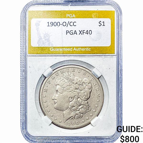 1900-O/CC Morgan Silver Dollar PGA XF40