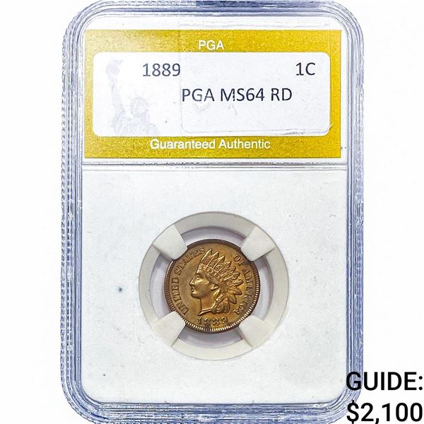 1889 Indian Head Cent PGA MS64RD