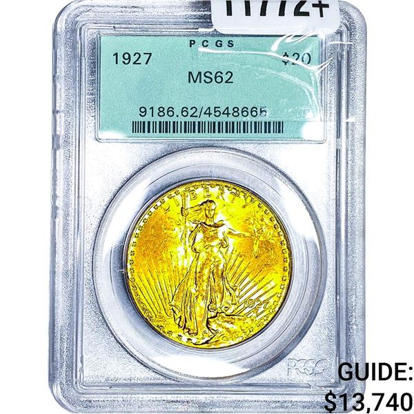 1924 $20 Gold Double Eagle PCGS MS62