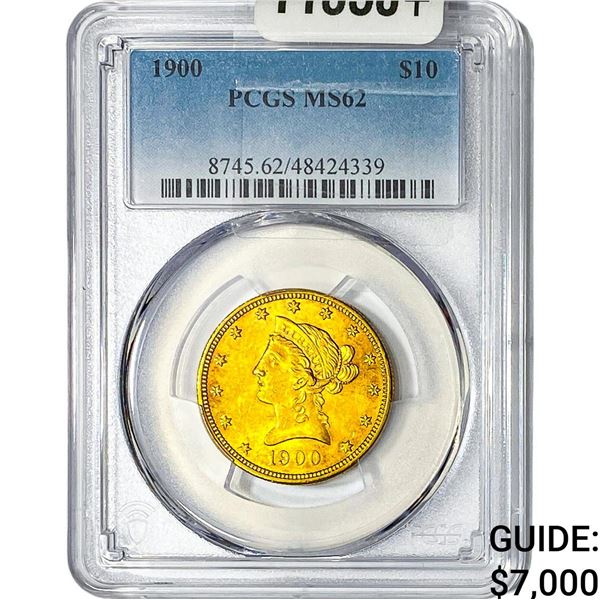 1900 $10 Gold Eagle PCGS MS62
