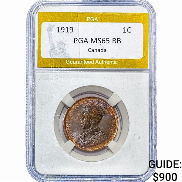 1919 1C Canada PGA MS65RB