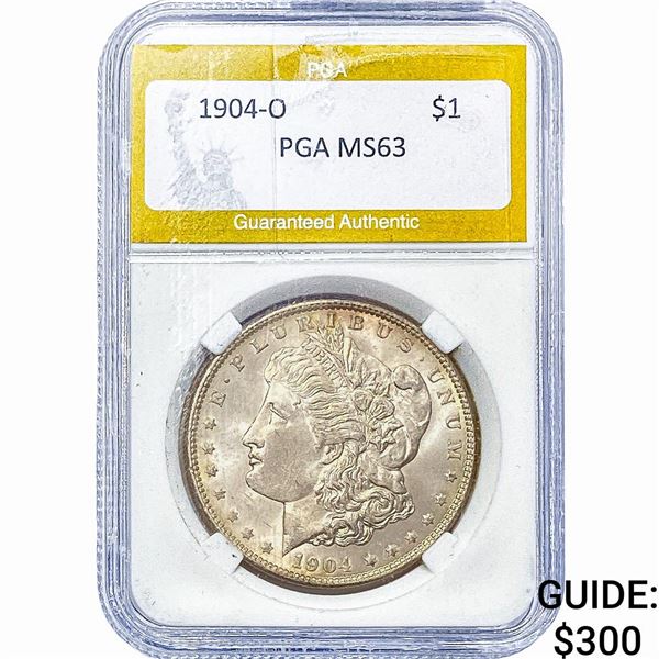 1904-O Morgan Silver Dollar PGA MS63